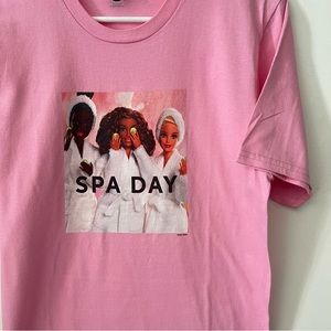 NWT pink Barbie Spa Day t-shirt